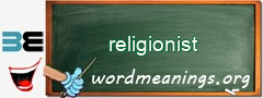 WordMeaning blackboard for religionist